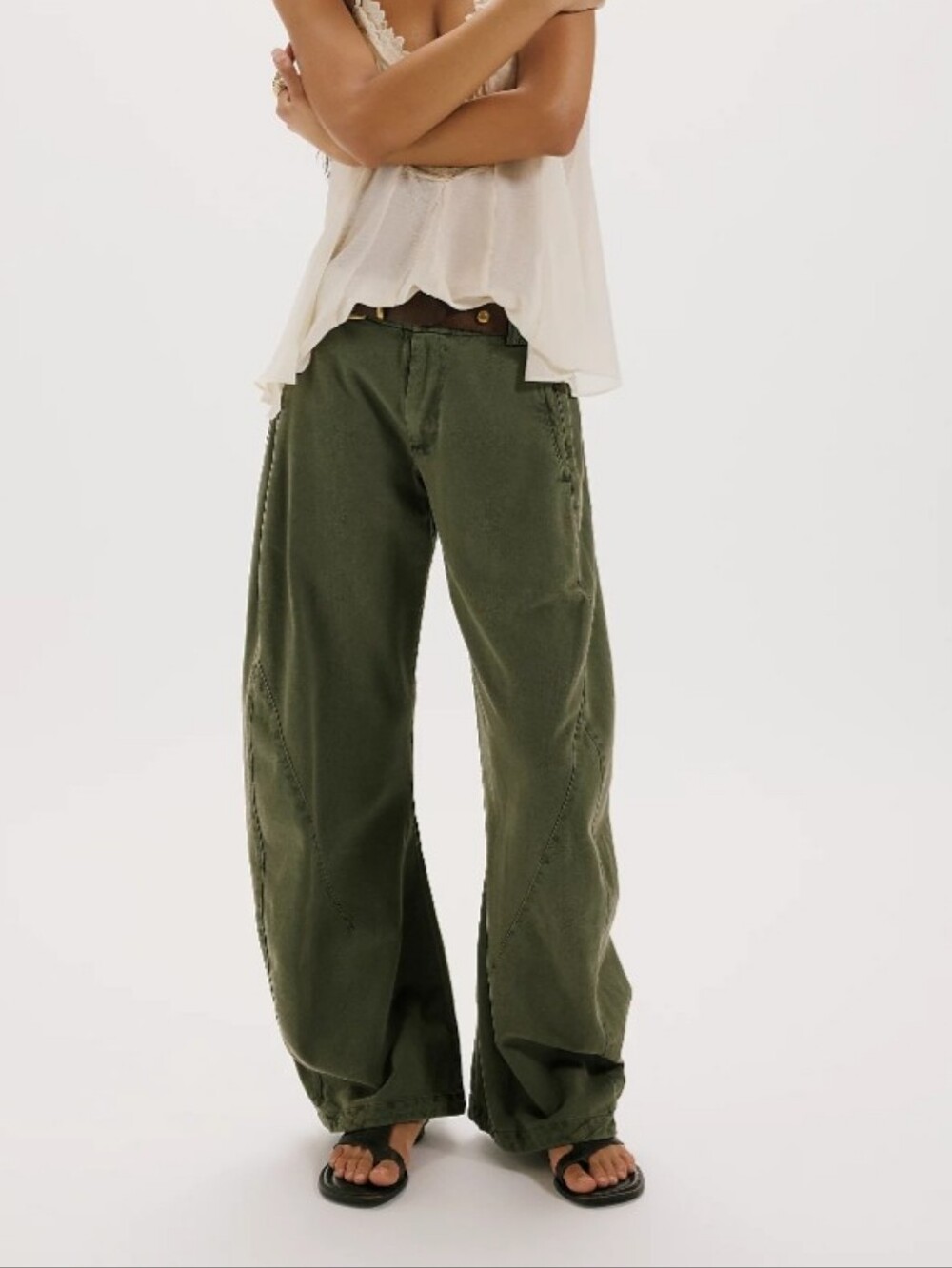 Spotlight Washed Barrel Chino Trousers